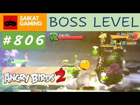 Angry Birds 2 - Level 806 (Boss Level) Gameplay