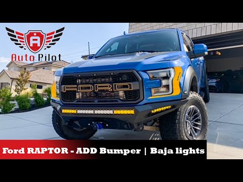 Ford Raptor | ADD Front bumper install | Baja lights | Lift kit