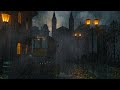 Victorian Era Rain Ambience Victorian Night With Heavy Rain Sounds Horses Church Bell