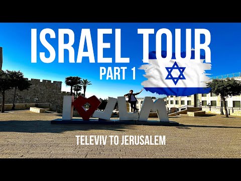 ISRAEL TRAVEL VLOG (PART 1) - Tel Aviv to Jerusalem by Train 🚆🇮🇱 | #israel #travel #tour