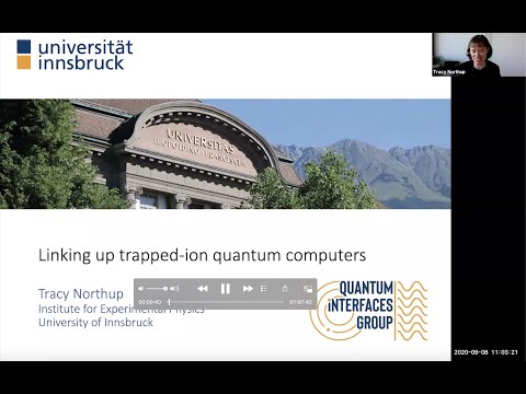 Linking up trapped-ion quantum computers, Tracy Northup ...