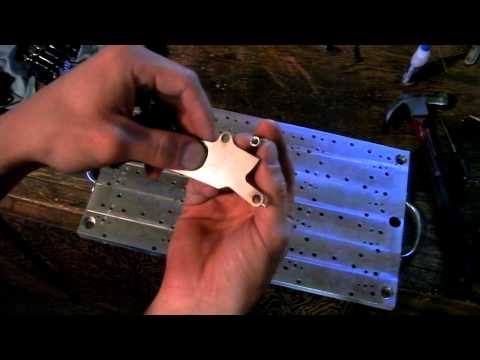 Knifemaking Tuesdays Week 28 - Blades! waterjet handles, blade fixture