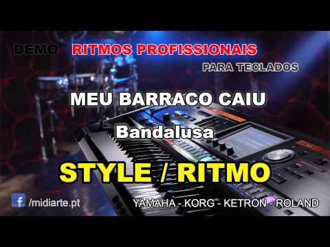 Meu Barraco Caiu Bandalusa Midiarte Midi Files E Ritmos Para Teclados meu barraco caiu bandalusa midiarte