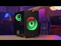 Aerocool Atomic v1 Midi-Tower, ARGB, Tempered Glass - juodos spalvos