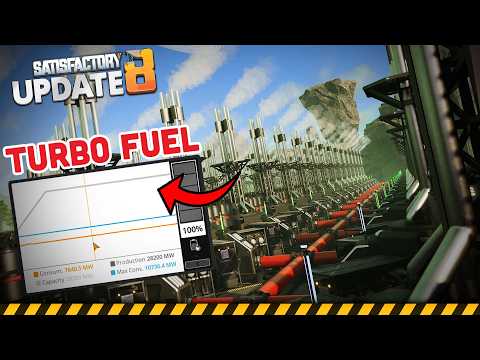 NO LAG, INSTANT POWER! - Turbo Fuel Factory! - Let's Play Satisfactory Update 8!