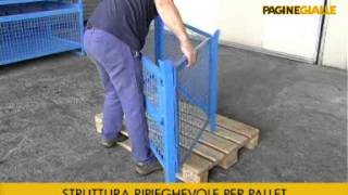 preview picture of video 'ANSALONI CONTENITORI SRL Struttura ripieghevole per pallet ANSALONI CONTENITORI srl (MN)'