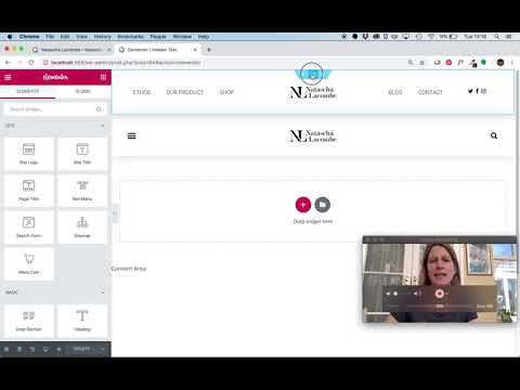 Centre a Logo within Menu with Elementor