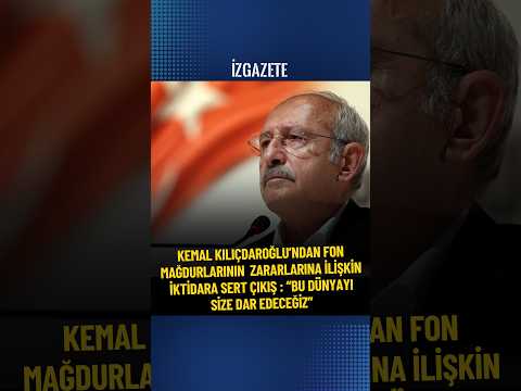 KILIÇDAROĞLU’NDAN İKTİDARA SERT ÇIKIŞ : “BU DÜNYAYI SİZE DAR EDECEĞİZ” #chp #kemalkılıçdaroğlu