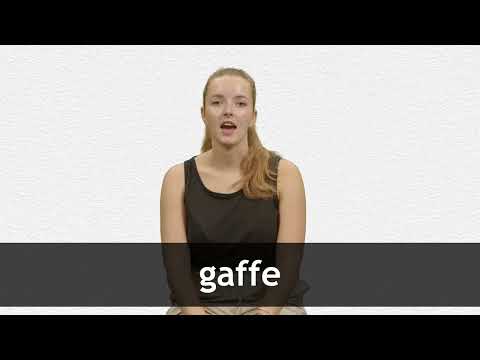 Word of the Day - gaffe