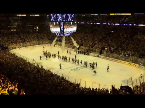 Empty Net Goal & Handshakes Final Minutes Nashville Predators vs St Louis Blues Game 6 HD 2017