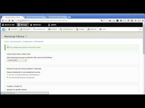 Drupal 8 - Bootstrap Theme - Part 3 - Load Files Locally with Bootstrap Library Module