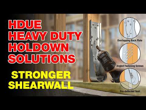 HDUE Heavy Duty Holdown Solutions for Shearwall | Simpson Strong-Tie