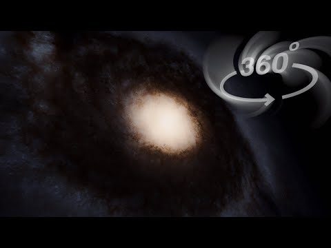 VR 360° Journey to the Center of the Black Eye Galaxy