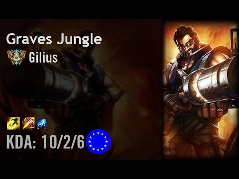 Graves Jungle vs Nidalee - Gilius - EUW Challenger Patch 6.13