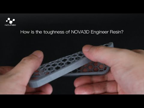 How is the toughness of NOVA3D Newest Engineer Resin?