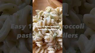 Both of my toddler and 5 year old really enjoyed this creamy broccoli pasta 🍝