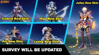 Download lagu UPCOMING SKIN | EUDORA | MIYA | ALUCARD | LESLEY | JULIAN - Mobile Legends: Bang Bang  mp3