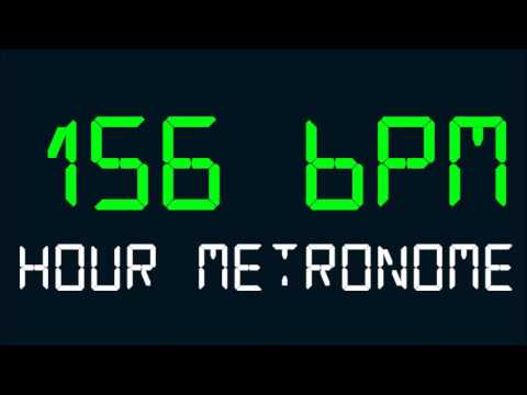 156 BPM (Beats Per Minute) Hour Metronome