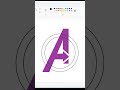 Making AVENGERS LOGO Logo Drawing Logodesign