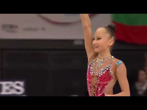 Sabina Ashirbayeva ribbon music and performance 2015 World Championships AA