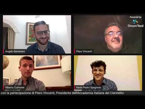INCONTRI CON IL MAESTRO-2: Alberto CULMONE e Kevin SPAGNOLO - ClarinetOnline 27 ottobre 2020
