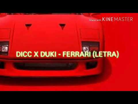 DICC X Duki - ferrari "LETRA"