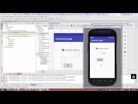 Android Studio - Lesson 7: CheckBox and ToggleButton