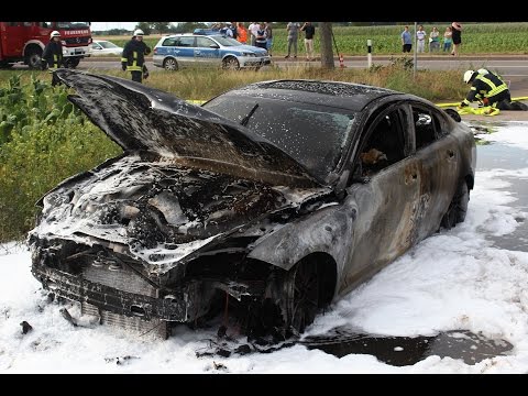 08.07.2015 Fahrzeugbrand bei Kuhardt