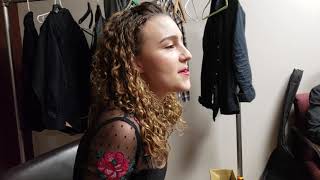 Jackson Gillies, backstage