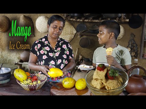 Ice Cream🍨Mango ice Cream, Mango jelly pudding can be made very tasty🥭  village kitchen recipe