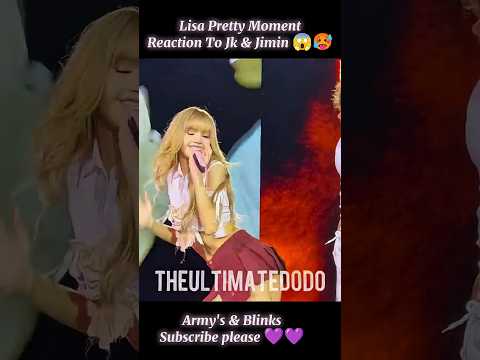Lisa Cute Moments Reaction To V Jimin 😱🥵 #shorts #bts #v #jimin #blackpink #lisa #jennie #jk #jisoo