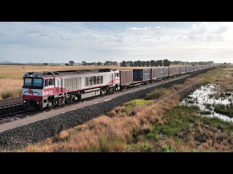 9721V SCT Container Train With CSR012 Stops In Gheringhap Loop (21/12/2022) - PoathTV Railways