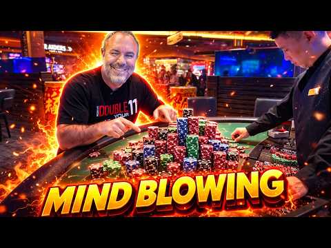 The LUCKIEST Blackjack Comeback EVER in Las Vegas!