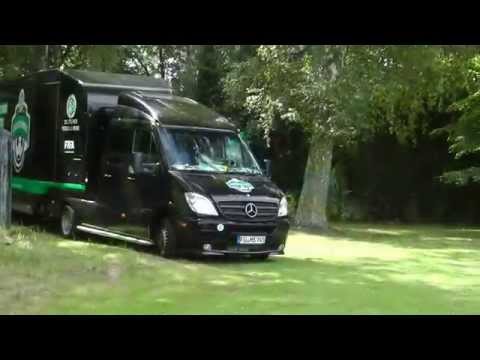 Pokal Ehrenrunde durch Hennigsdorf