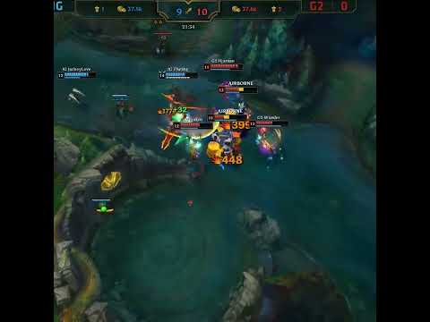 TheShy's Legendary Aatrox Dunk on G2 (2018) | League of Legends Esports Moments #shorts