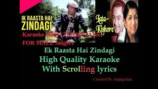 Ek Raasta Hai Zindagi Karaoke with female voice Sc