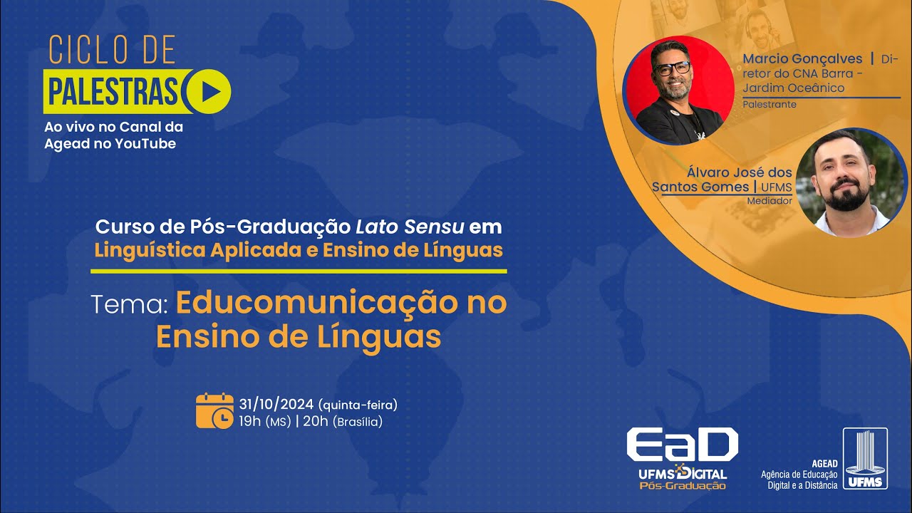[Palestra] Educomunicação no Ensino de Línguas
