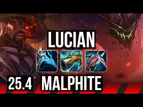 LUCIAN vs MALPHITE (TOP) | Legendary | EUW Master | 25.4
