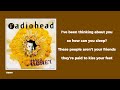 RADIOHEAD-Thinking About You (Lyrics)
