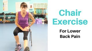 Chair Exercise For Low Back Pain
