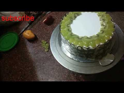 fresh fruit cake decorate by cake aart girish Pathak