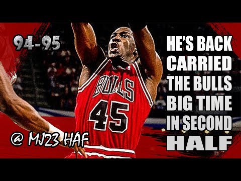 Michael Jordan Highlights vs Hawks (1995.03.25) - 32pts, HE's BACK, BIG TIME in 2nd Half!