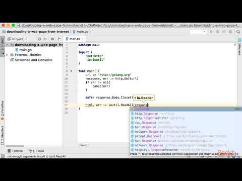 Hands on with Go Downloading a Web Page from Internet|packtpub com