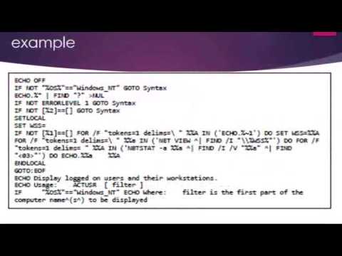 Comment In Batch Script Programming