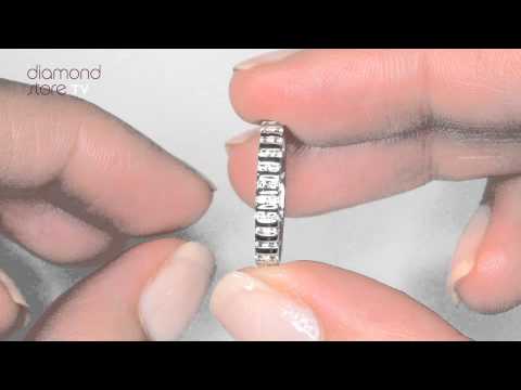 HG37-72 - Ellie Full Diamond (0.50ct) Eternity Ring Set In Platinum