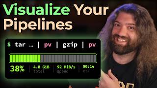 This Linux command is Really Useful! `pv` aka Pipe Viewer