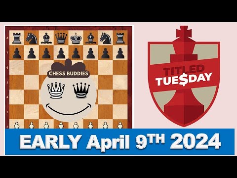 Andreikin,  D vs Lazavik,  Denis || Titled Tuesday 9th April Early 2024 #TitledTuesday
