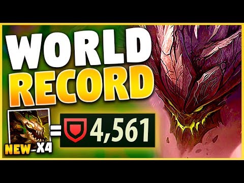*REWORK* 4500+ ARMOR MALPHITE (NEW WORLD RECORD) - League of Legends