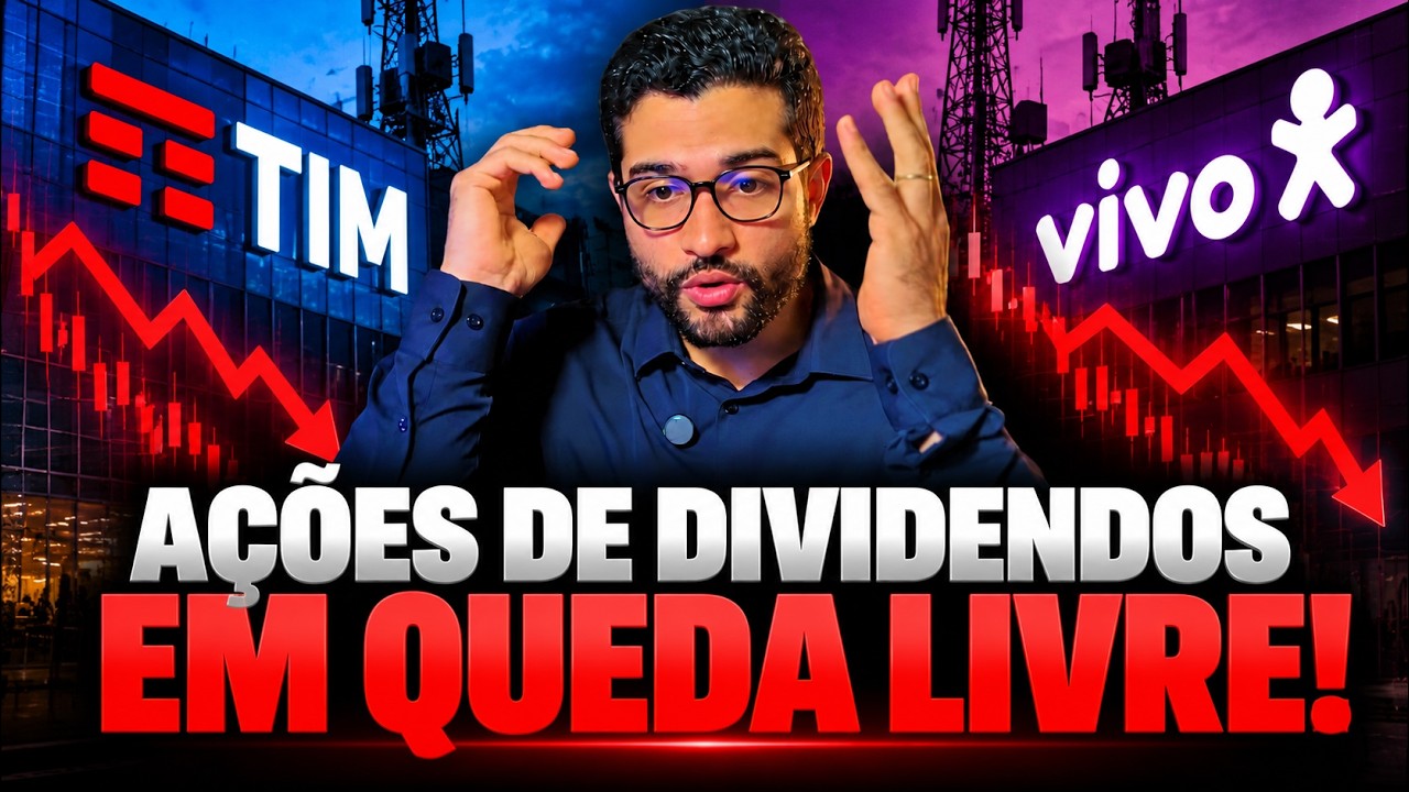 AÇÕES DE TELECOM CAINDO É OPORTUNIDADE OU CILADA? TIMS3, VIVT3 E FIQE3