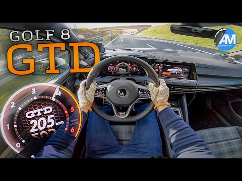 NEW! Golf 8 GTD (200hp) | Launch Control & 100-200 km/h acceleration🏁 | by Automann